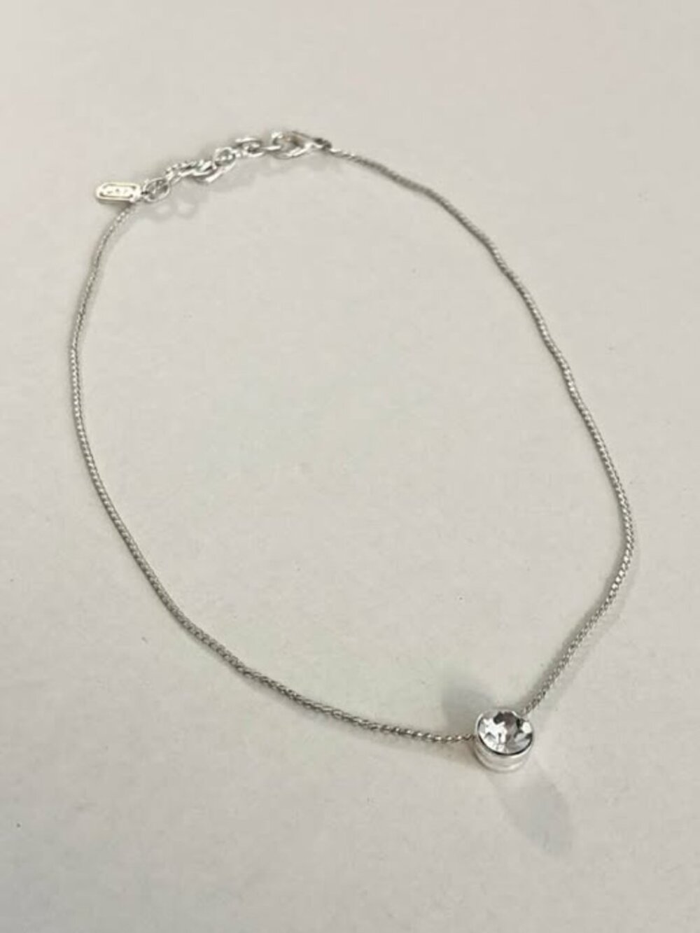 Jones New York (JNY) Crystal Pendant Necklace – Minimalist Jewelry